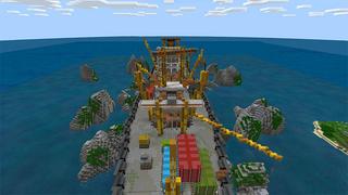 Screenshot of the Minecraft Bedrock Marketplace product Survival Boat created by inPixel.