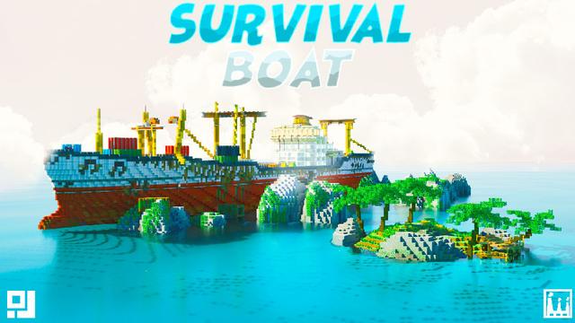 Thumbnail of the Minecraft Bedrock Marketplace product Survival Boat created by inPixel.