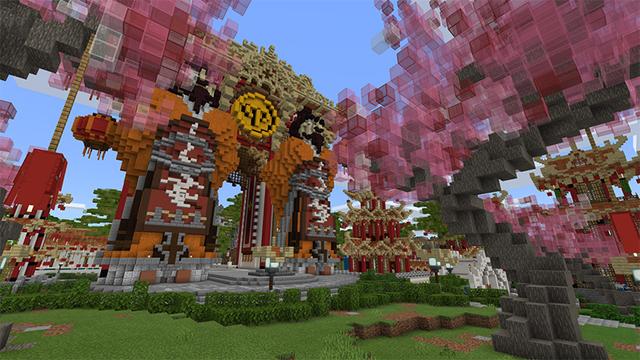 Screenshot of the Minecraft Bedrock Marketplace product Temple of the Foxes created by inPixel.