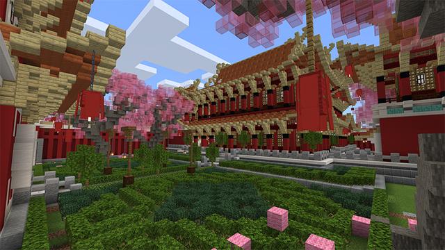 Screenshot of the Minecraft Bedrock Marketplace product Temple of the Foxes created by inPixel.