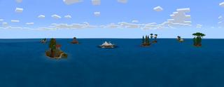 Panorama of the Minecraft Bedrock Marketplace product Turtle Islands created by inPixel.