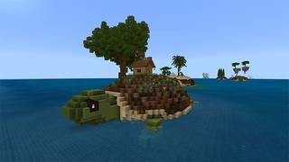 Screenshot of the Minecraft Bedrock Marketplace product Turtle Islands created by inPixel.