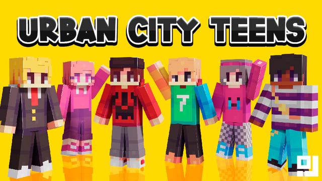 Thumbnail of the Minecraft Bedrock Marketplace product Urban City Teens created by inPixel.