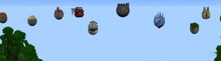 Panorama of the Minecraft Bedrock Marketplace product Vanilla Skyblock created by inPixel.