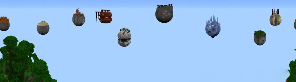 Panorama of the Minecraft Bedrock Marketplace product Vanilla Skyblock created by inPixel.
