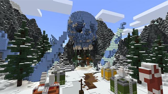 Screenshot of the Minecraft Bedrock Marketplace product Winter Workshop created by inPixel.