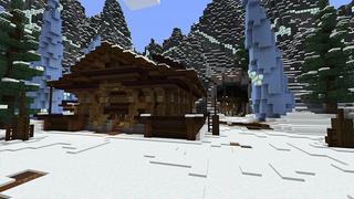 Screenshot of the Minecraft Bedrock Marketplace product Winter Workshop created by inPixel.