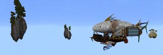 Panorama of the Minecraft Bedrock Marketplace product Zeppelin created by inPixel.