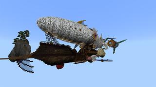 Screenshot of the Minecraft Bedrock Marketplace product Zeppelin created by inPixel.