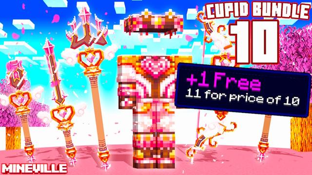 Thumbnail of the Minecraft Bedrock Marketplace product 10 Cupid Bundles +1 Free created by InPvP.