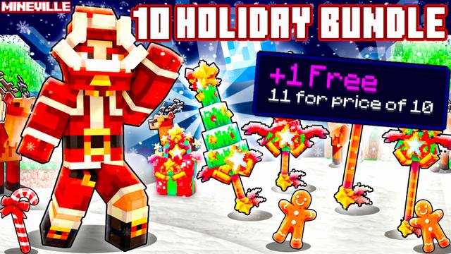 Thumbnail of the Minecraft Bedrock Marketplace product 10 Holiday Bundles +1 Free created by InPvP.
