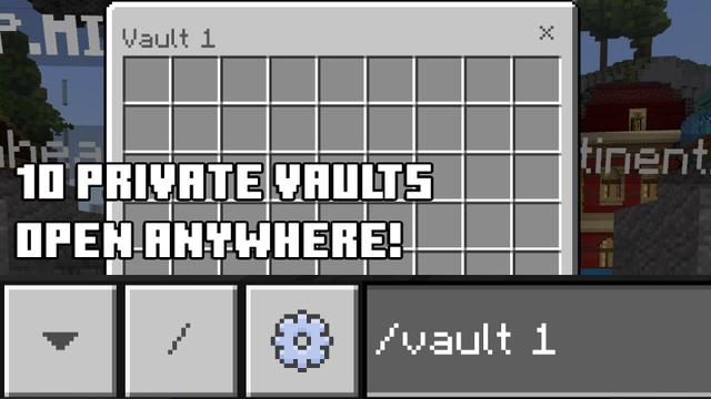 Screenshot of the Minecraft Bedrock Marketplace product 10 /Vault Perk created by InPvP.
