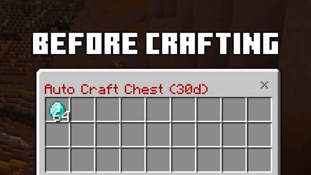 Screenshot of the Minecraft Bedrock Marketplace product Autocraft Chest created by InPvP.