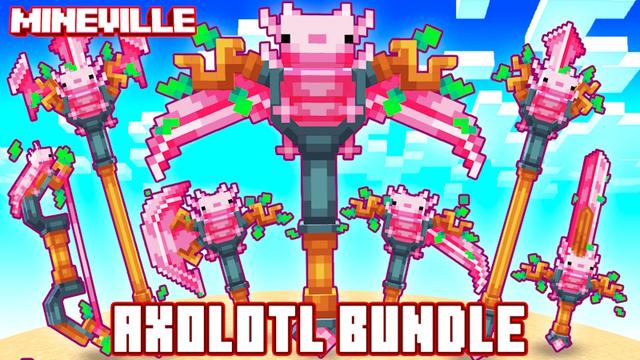 Thumbnail of the Minecraft Bedrock Marketplace product Axolotl Bundle created by InPvP.