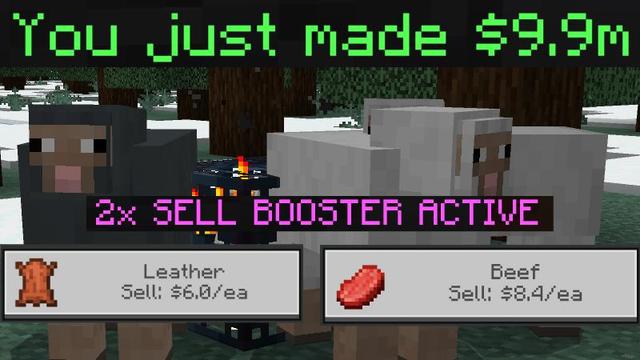 Screenshot of the Minecraft Bedrock Marketplace product Cow Spawner created by InPvP.