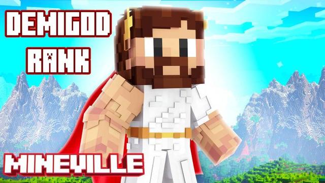 Thumbnail of the Minecraft Bedrock Marketplace product Demigod Rank (30d) created by InPvP.