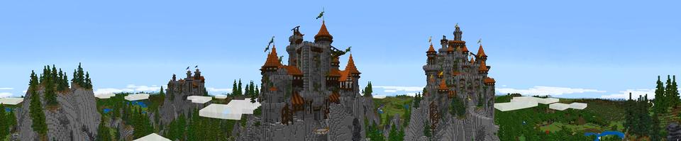 Panorama of the Minecraft Bedrock Marketplace product Dragons created by InPvP.