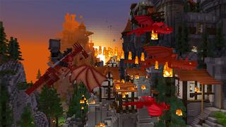 Screenshot of the Minecraft Bedrock Marketplace product Dragons created by InPvP.