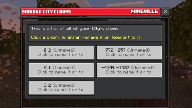 Screenshot of the Minecraft Bedrock Marketplace product [Earth] 5 Extra City Claims created by InPvP.