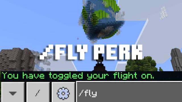 Screenshot of the Minecraft Bedrock Marketplace product [Earth] Unlimited /Fly created by InPvP.