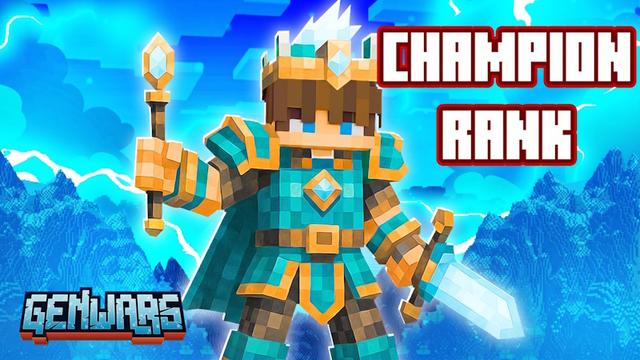Thumbnail of the Minecraft Bedrock Marketplace product [GenWars] Champion Rank (30d) created by InPvP.