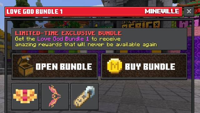 Screenshot of the Minecraft Bedrock Marketplace product Love God Bundle 1 created by InPvP.
