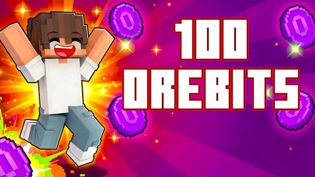 Thumbnail of the Minecraft Bedrock Marketplace product [MegaSMP] 100 Orebits created by InPvP.