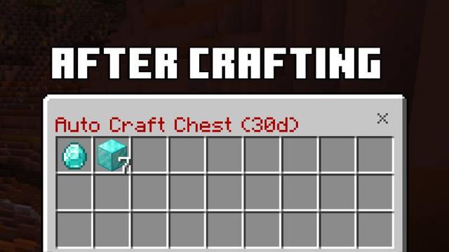 Screenshot of the Minecraft Bedrock Marketplace product [MegaSMP] Autocraft Chest created by InPvP.