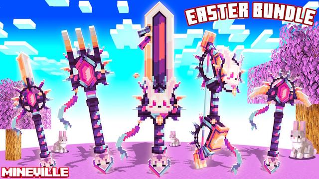 Thumbnail of the Minecraft Bedrock Marketplace product [Mineville] 1x Easter Bundle created by InPvP.