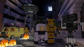 Screenshot of the Minecraft Bedrock Marketplace product Mineville Film Studios created by InPvP.