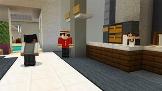 Screenshot of the Minecraft Bedrock Marketplace product Mineville Hotel Resort created by InPvP.