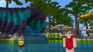 Screenshot of the Minecraft Bedrock Marketplace product Mineville Pool Party created by InPvP.