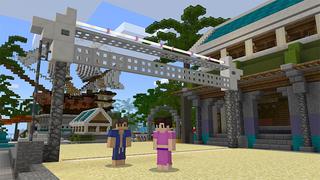 Screenshot of the Minecraft Bedrock Marketplace product Mineville Pool Party created by InPvP.
