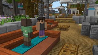 Screenshot of the Minecraft Bedrock Marketplace product Mineville Pool Party created by InPvP.