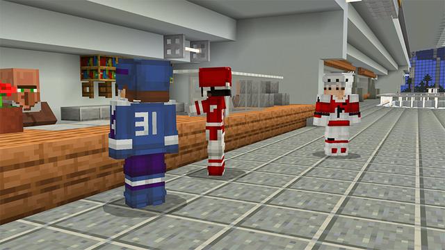 Screenshot of the Minecraft Bedrock Marketplace product Mineville Sports created by InPvP.