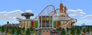 Panorama of the Minecraft Bedrock Marketplace product Mineville Toy Store created by InPvP.