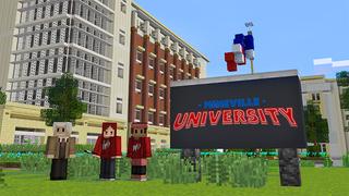Screenshot of the Minecraft Bedrock Marketplace product Mineville University Roleplay created by InPvP.