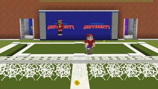 Screenshot of the Minecraft Bedrock Marketplace product Mineville University Roleplay created by InPvP.