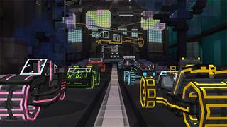 Screenshot of the Minecraft Bedrock Marketplace product Neon City created by InPvP.