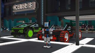 Screenshot of the Minecraft Bedrock Marketplace product Neon City created by InPvP.