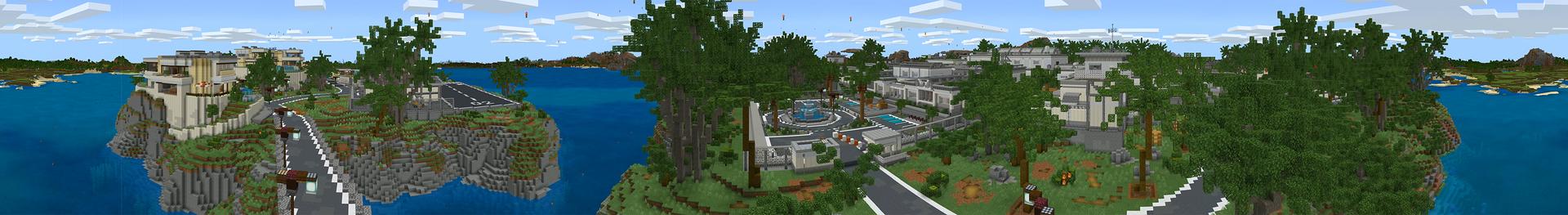 Panorama of the Minecraft Bedrock Marketplace product Prison Escape 3 - Luxury City created by InPvP.