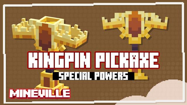 Thumbnail of the Minecraft Bedrock Marketplace product [Prison] Kingpin Pickaxe created by InPvP.