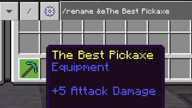 Screenshot of the Minecraft Bedrock Marketplace product /Rename Perk created by InPvP.