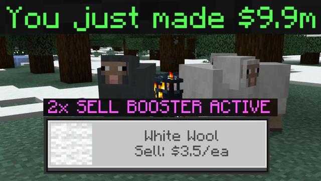 Screenshot of the Minecraft Bedrock Marketplace product Sheep Spawner created by InPvP.