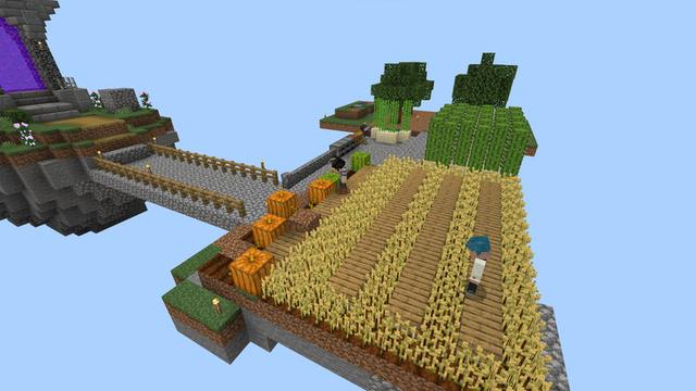 Screenshot of the Minecraft Bedrock Marketplace product Skyblock Pass+ created by InPvP.