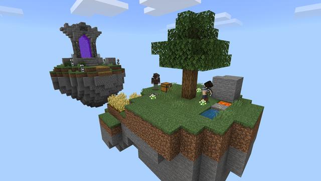 Screenshot of the Minecraft Bedrock Marketplace product Skyblock Pass+ created by InPvP.