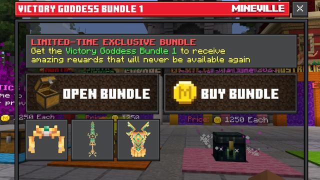 Screenshot of the Minecraft Bedrock Marketplace product Victory Goddess Bundle 1 created by InPvP.