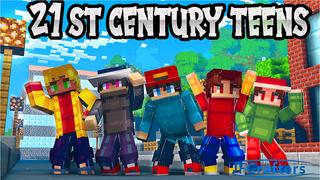 Thumbnail of the Minecraft Bedrock Marketplace product 21st Century Teens created by JFCrafters.
