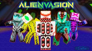 Thumbnail of the Minecraft Bedrock Marketplace product Alienvasion created by JFCrafters.