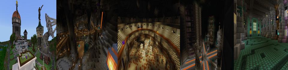 Panorama of the Minecraft Bedrock Marketplace product Arena Rampage PVP created by JFCrafters.